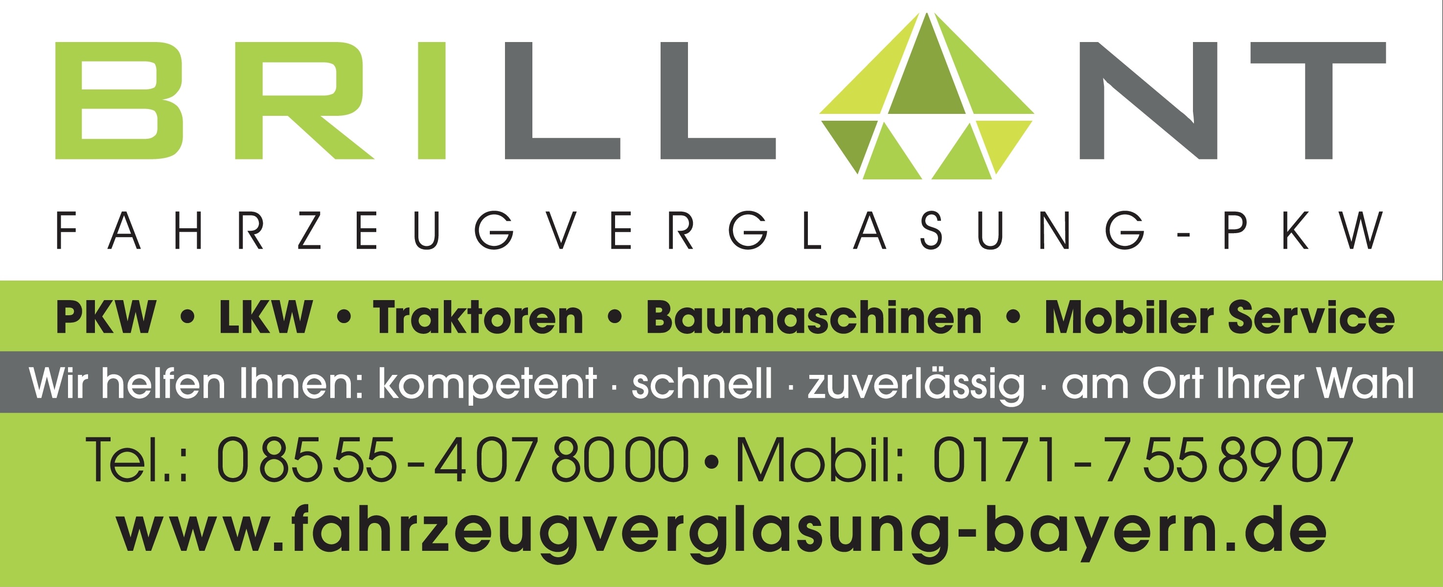 Brillant Fahrzeugverglasung